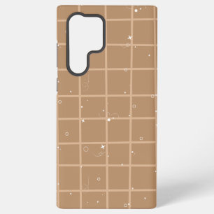 Cute Brown Gingham Samsung Galaxy Case