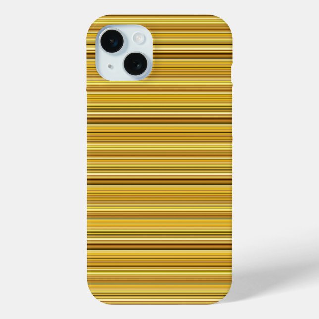 Cute brown golden stripes Case-Mate iPhone case (Back)