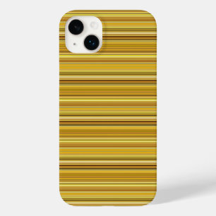 Cute brown golden stripes Case-Mate iPhone 14 plus case