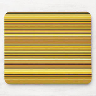 Cute brown golden stripes mouse pad