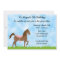 Cute Brown Horse Pony Rides Girls Birthday Invite