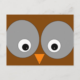Cute Brown Owl Post Card
