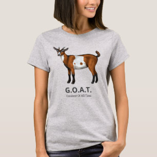 Cute Brown Spotted Goat Greatest Of All Time T-Shirt