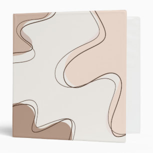 Cute brown themed binder