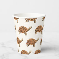 Cute Brown Tortoise Birthday