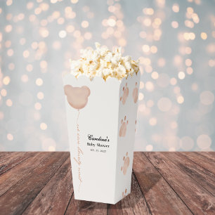 Cute brown we can bearly wait baby shower favor box