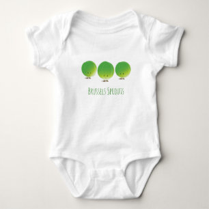 Cute Brussels Sprouts   Baby Bodysuit