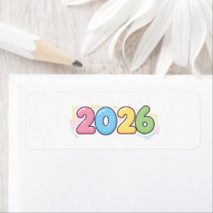 Cute Bubble 2026 Typography – Candy Gloss Pastel