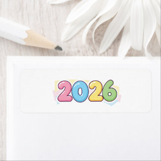 Cute Bubble 2026 Typography – Candy Gloss Pastel 