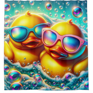 "Cute Bubble Bath Rubber Ducklings"