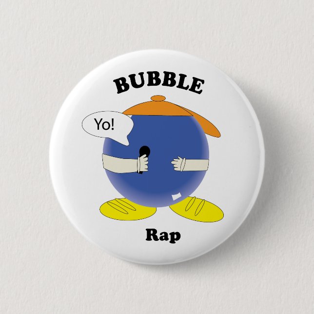 Cute Bubble Performer Music 2 Inch Round Button (Front)