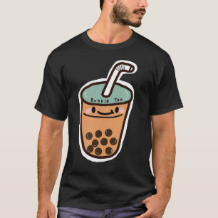 Cute Bubble Tea Boba Milk Tea Graphic  T-Shirt