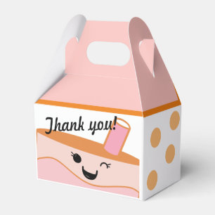 Cute Bubble Tea Boba Party Favor Box