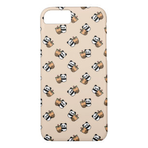 Cute Bubble Tea & Panda Bear Case-Mate iPhone Case