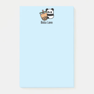 Cute Bubble Tea & Panda Bear Post-it Notes