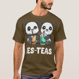 Cute Bubble Tea Pandas Funny Boba Tea 770 T-Shirt