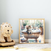 Cute Bubbly Kitten Bath Time