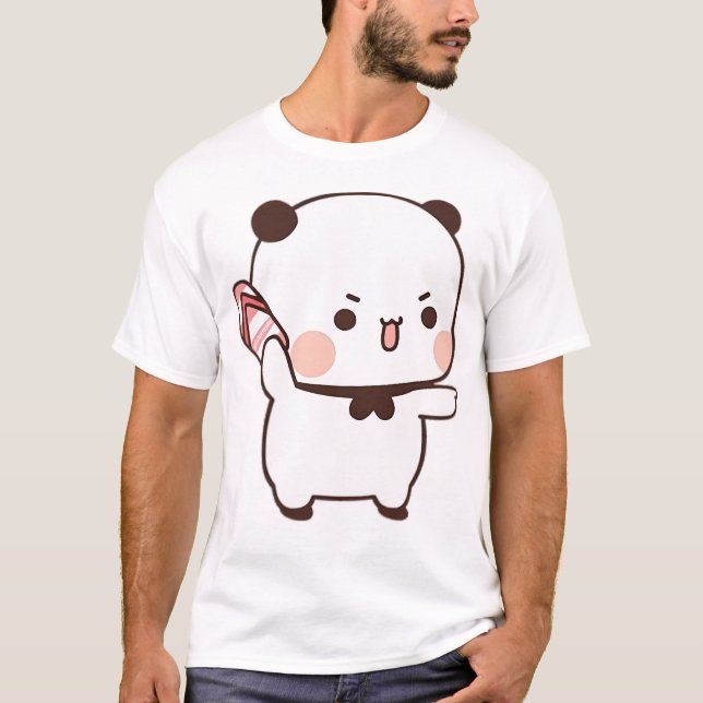 Cute Bubu is Throwing Flip-flops At Dudu Since He  T-Shirt (Front)