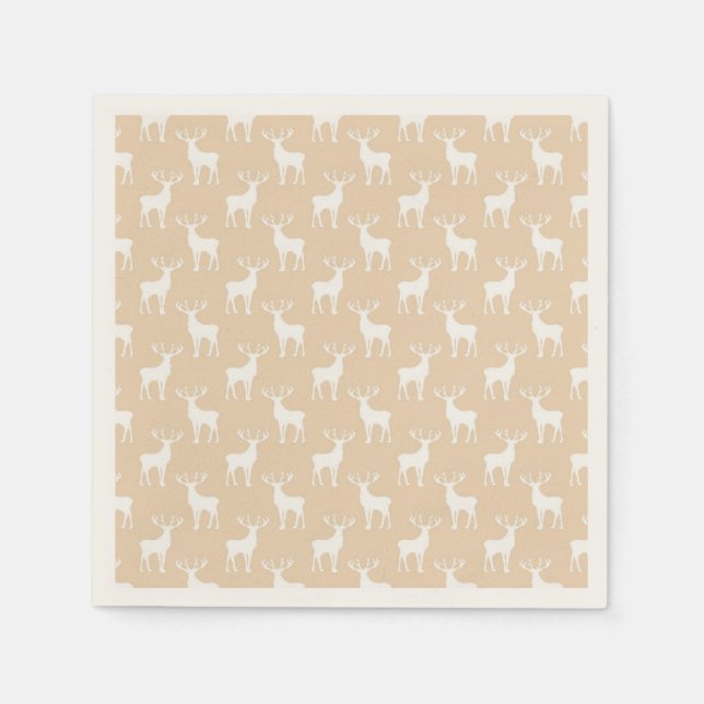 Cute Buck Deer Pattern Napkin (Front)