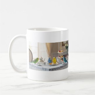 Cute Budgies High Tea Party Parakeet Lover Gift