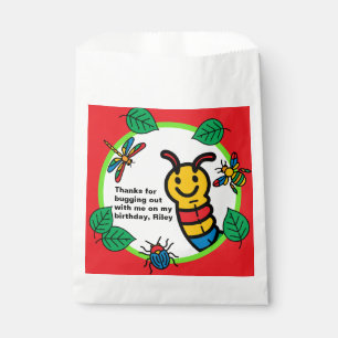 Cute Bug and Insect Kids Birthday Favour Bag