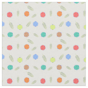 Cute bug and leaves seamless pattern fabric
