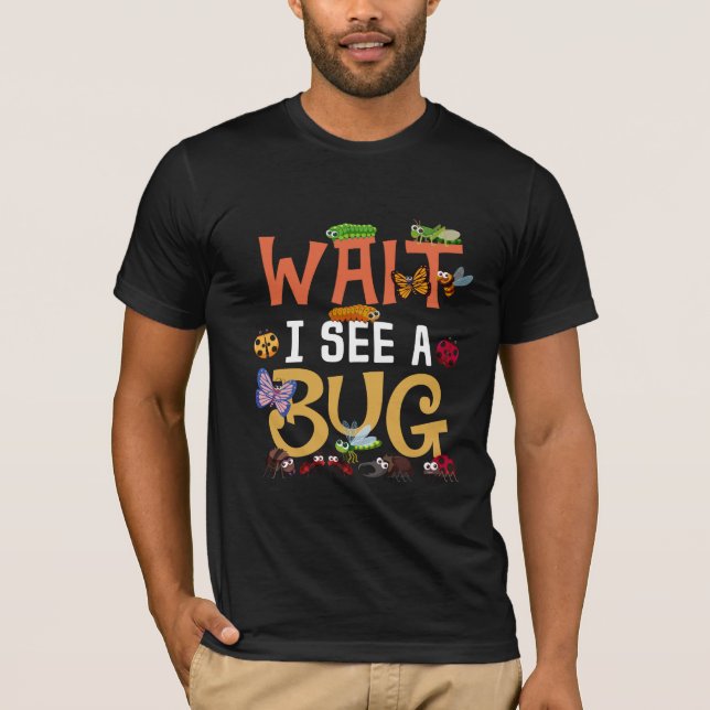 Cute Bug Catcher Kid Insect Lover T-Shirt (Front)