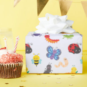 Cute Bug Party Wrapping Paper