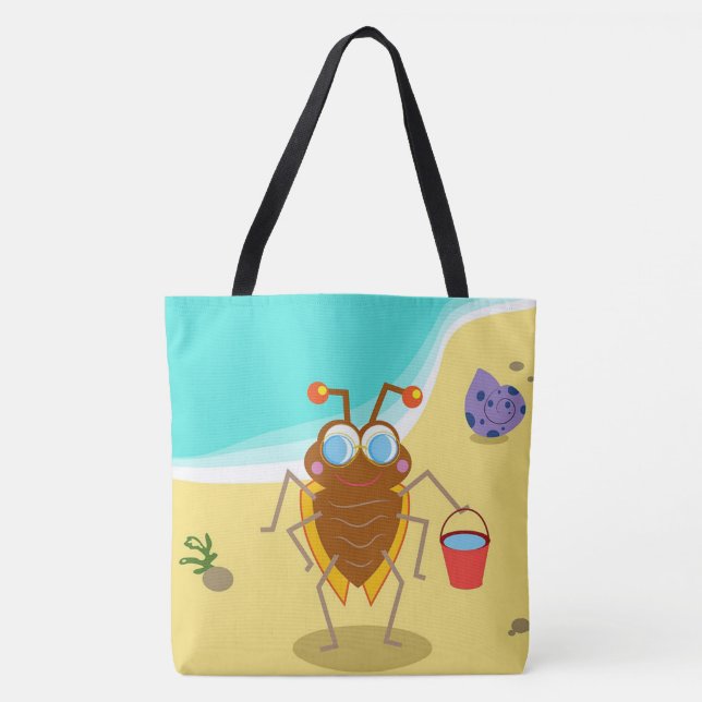 Cute Bug Tote Bag (Front)