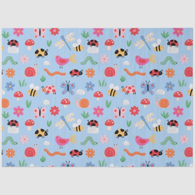 Cute Bugs Tissue Paper (Front)