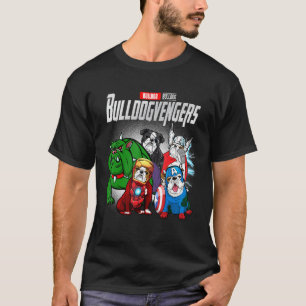 Cute Bull Dog Bull Terrier Bullvengers Assemble -  T-Shirt