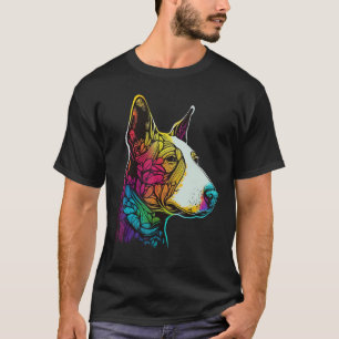 Cute Bull Terrier Dog on Bull Terrier 6 T-Shirt