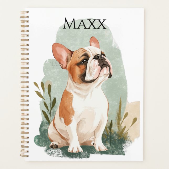 Cute Bulldog 2026 Planner Book | Lovely Bulldog (Front)