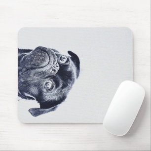 Cute Bulldog Artwork   Bulldog Lover Gift Mouse Pad