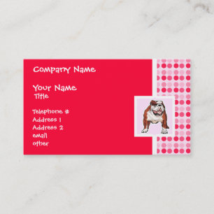 Cute Bulldog Business Card