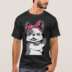 Cute Bulldog Headbands T-Shirt