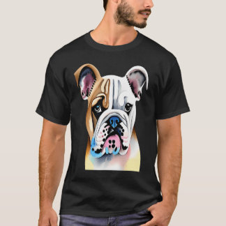 Cute Bulldog Watercolour for bulldog lovers, Men W T-Shirt