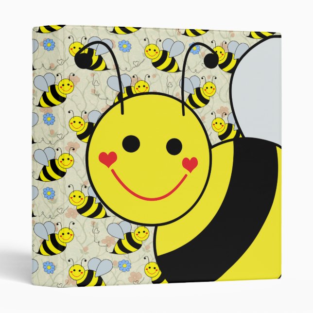 Cute Bumble Bee Binder (Front/Spine)