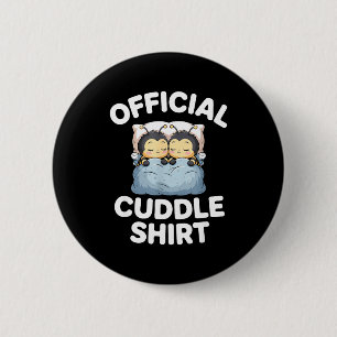 Cute Bumble Bee Couple Cuddle 2 Inch Round Button