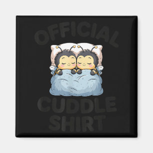 Cute Bumble Bee Couple Cuddle  Magnet