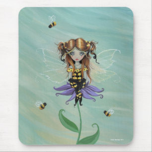 Cute Bumble Bee Fairy Mousepad