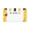 Cute Bumble Bee Honeycomb Hello My Name Is Sticker