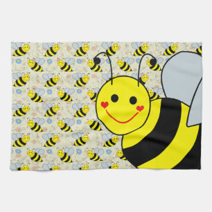 Cute Bumble Bee Kitchen Towel