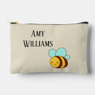 Cute bumble bee personalized  accessory pouch