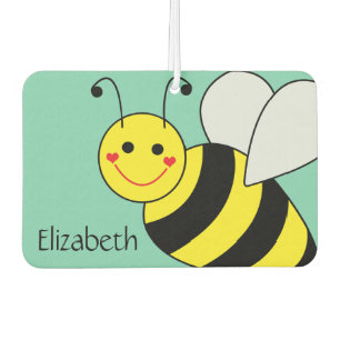 Cute Bumble Bee Personalized Car Air Freshener
