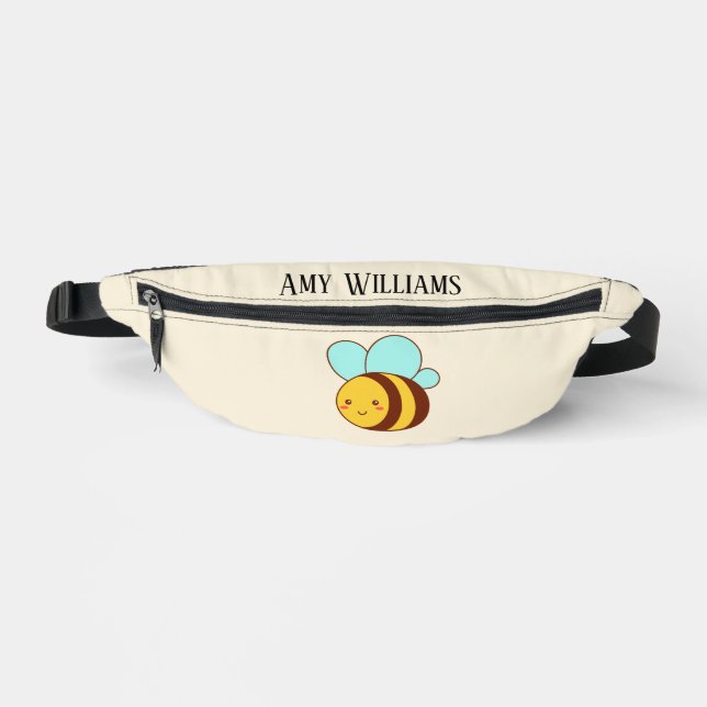 Cute bumble bee personalized  fanny pack (Front)