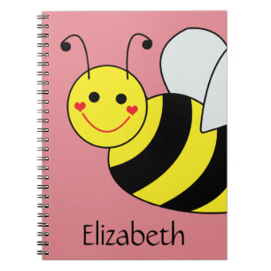 Cute Bumble Bee Personalized Notebook