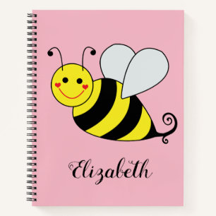 Cute Bumble Bee Personalized Notebook