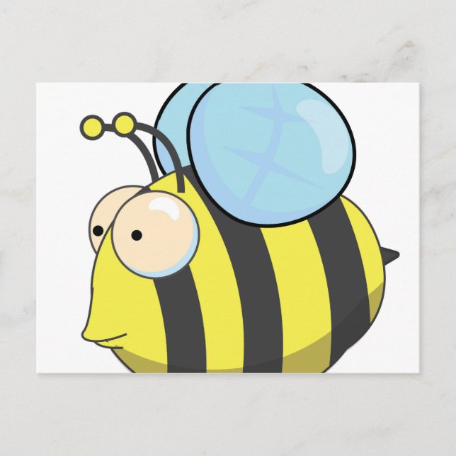 Cute bumble bee postcard (Front)