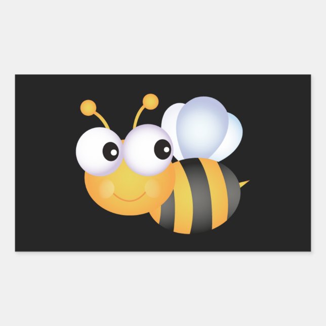 Cute Bumble Bee Sticker (Front)